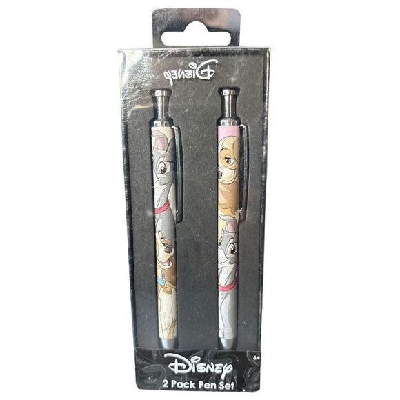 Disney "Lady and the Tramp" 2 Pack Pen Set NIB - Picture 1 of 3
